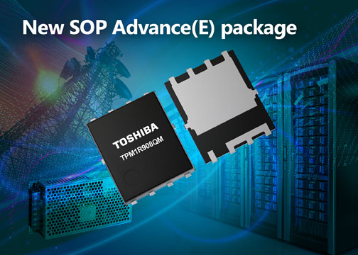 Teaser image Toshiba SOP Advance(E) MOSFETs with lower RDS(on) & improved thermal performance