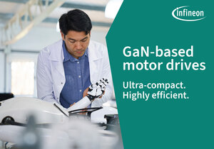 Infineon Ultra-compact and highly efficient battery-powered LV motor drives based on GaN The ultimate combination for next-level motor control designs: CoolGaN™ Transistors and PSOC™ Control C3 MCUs