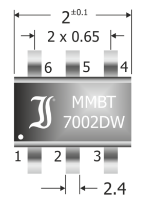 Elegant Diotec MMBT7002DW Transistor Image Sleek Diotec MMBT7002DW Transistor in Focus