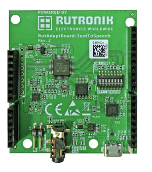Rutronik Adapter Board for Text to Speech.