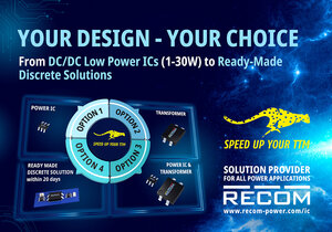 DC/DC Low Power ICs to Ready-Made Discrete Solutions Teaser picture DC/DC Low Power ICs from Recom