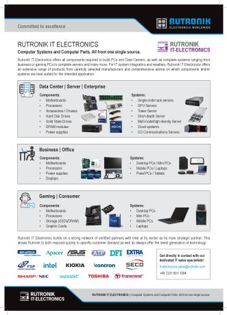 Thumbnail: Rutronik IT Electronics Flyer