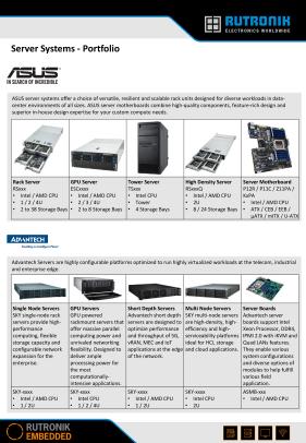 Thumbnail: Server Systems Product Flyer